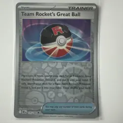 Reverse Holo - Team Rocket's Great Ball Pokemon Uncommon 175/182 Destined Rivals - Image 1