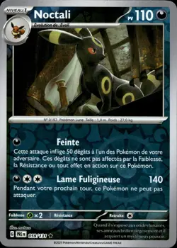 Carte Pokemon NOCTALI 059/131 REVERSE EV8.5 Evolutions Prismatiques PRE FR NEUF - Image 1