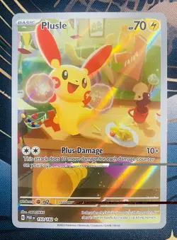 2023 POKEMON PAR EN-PARADOX RIFT 193 PLUSLE ILLUSTRATION RARE - Image 3