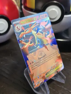 Pokemon Mega Charizard Y ex 030 Mega Evolution Holo Black Star Promo Near Mint - Image 2