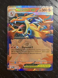 Pokemon Mega Charizard Y ex 030 Mega Evolution Holo Black Star Promo Near Mint - Image 4