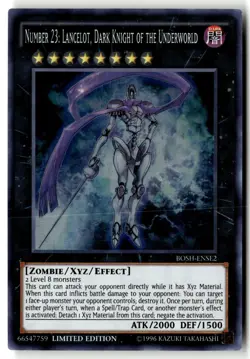 Number 23: Lancelot, Dark Knight of the Underworld BOSH-ENSE2 Yu-Gi-Oh DMG - Image 1