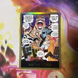DON!! Card (Alternate Art) (Gold) The Time of Battle Foil One Piece CCG - Image 1