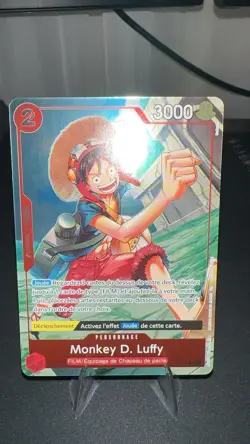 One Piece Monkey D. Luffy OP06-013 RARE FRENCH PROMO 1st Anniversary - Image 1