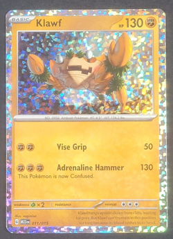 Pokemon TCG - Klawf 11/15 - NM - McDonald's Collection - 2023 Promo - Holo - Image 1