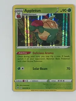 Pokemon TCG - 1x Appletun - Holo - NM - Pack Fresh - #23/192 - Rebel Clash 2020 - Image 2
