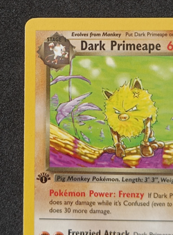 Pokemon TCG Dark Primeape 43/82 - 1st Edition Team Rocket Uncommon Card NM - Image 2