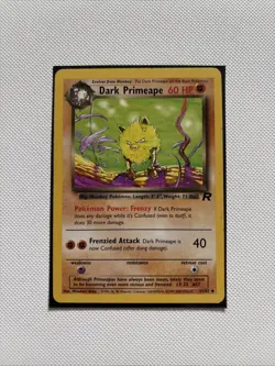 Pokemon TCG Team Rocket Dark Primeape Card 43/82 Uncommon - Image 1