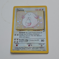 The Pokemon Company Chansey 003/102 Base Set Holo Rare 120 HP Pokemon Card - Image 1