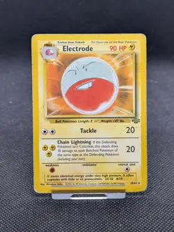 Electrode 18/64 Non Holo Jungle Set Rare Pokemon Card WOTC Played - Image 1
