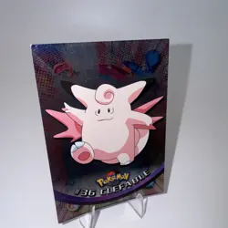 Clefable #36 Holo Pokemon Topps Series 1 Card (Black Label) NM - Image 1