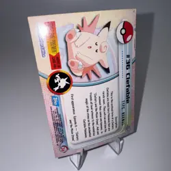 Clefable #36 Holo Pokemon Topps Series 1 Card (Black Label) NM - Image 3