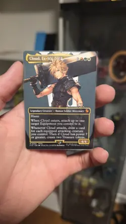 MTG Cloud, Ex-SOLDIER (Borderless) FIC 202 - Final Fantasy Magic Gathering Card - Image 1