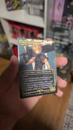MTG Cloud, Ex-SOLDIER (Borderless) FIC 202 - Final Fantasy Magic Gathering Card - Image 3