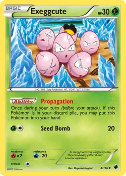 Exeggcute 4/116 Plasma Freeze Pokemon Card NM - Image 1