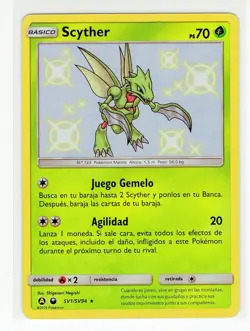 ~ESP~ SPANISH Scyther Baby Shiny SV1 Hidden Fates Spanish Pokemon Card (Z1) - Image 1