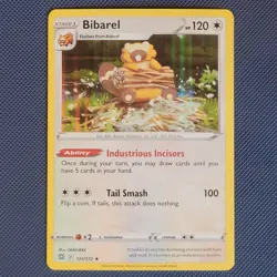 Bibarel 121/172 - Brilliant Stars - Rare Holo Pokemon Card - NM - Image 1