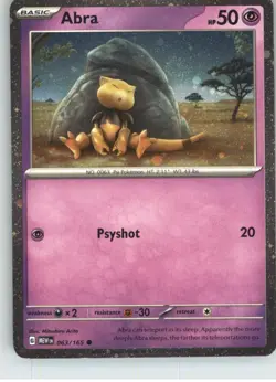 Abra 063/165 Holo Promo Miscellaneous Cards & Products Pokemon Near Mint - Image 1