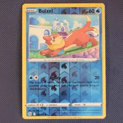 Buizel 038/172 - Brilliant Stars - Common Reverse Holo Pokemon Card - LP - Image 1