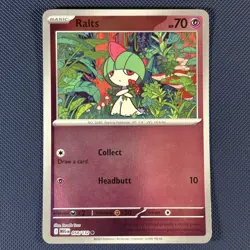 Ralts 058/132 - Mega Evolution - Common Reverse Holo Pokemon Card - NM - Image 1
