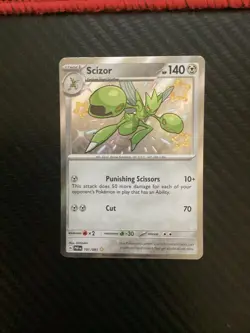 Scizor 191/091 Paldean Fates Scarlet & Violet S&V Holo Pokemon TCG Card NM - Image 1