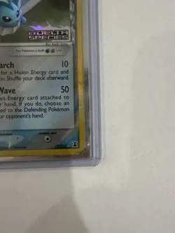 Vaporeon EX Delta Species Reverse Holo Rare 18/113 2005 Pokemon Card Damaged - Image 4