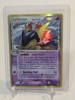 Typhlosion 12/101 Holo Delta Species EX Dragon Frontiers 2006 Card HP - Image 2