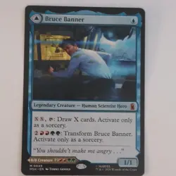 Magic: The Gathering Marvel Super Heroes Bruce Banner Transform Mythic 0049 - Image 1