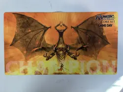 Game Day Champion Magic 2013 Nicol Bolas Playmat x1 Magic MTG - Image 1