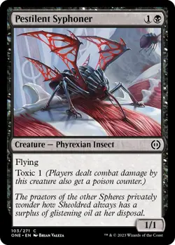 Foil Pestilent Syphoner - 103 - Phyrexia: All Will Be One - Image 1
