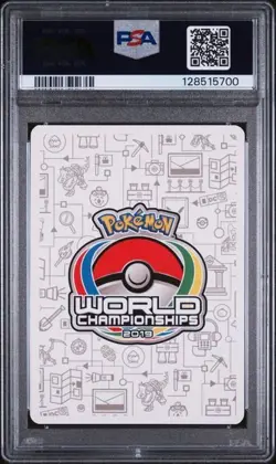 2019 POKEMON WORLD CHAMPIONSHIPS PROMO #72 ESPEON & DEOXYS GX WORLD CHAMP PSA 9 - Image 2