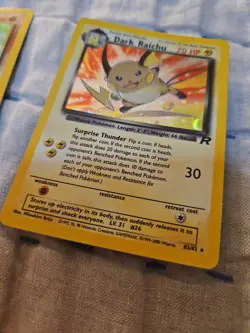 Vintage Pokemon TCG Dark Raichu 83/82 Team Rocket Holo Rare Card LP - Image 2