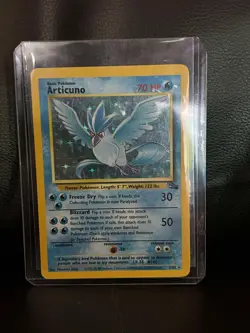 Articuno - 2/62 - Holo Rare - Unlimited Edition Fossil Pokemon - Image 1