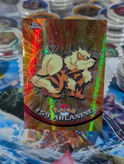 Arcanine #59 Topps Chrome Spectra Series 1 Pokemon TV Animation Solid NM 🔥🔥 - Image 1