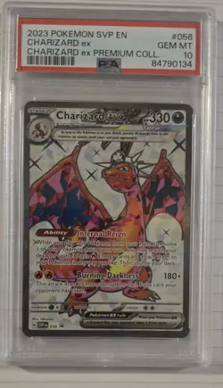CHARIZARD EX 2023 POKEMON SVP EN SCARLET & VIOLET BLACK STAR PROMO 056 PSA 10 - Image 1