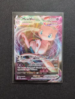 Pokemon TCG Mew VMAX Fusion Strike 114/264 Holo Ultra Rare - Image 1