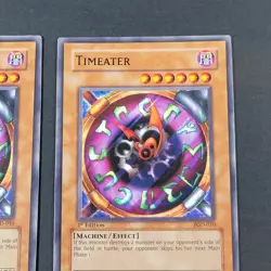 Yugioh TCG - 3x Timeater- PGD-010 - NM - 1st Ed - Pharaonic Guardian Common 2004 - Image 4