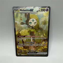 Pokemon Meloetta EX 167/086 Sv: Black Bolt Special Illustration Rare Holo 200 HP - Image 1