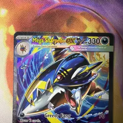 Mega Sharpedo ex 127/094 Me02: Phantasmal Flames Holo Pokemon TCG SIR MINT - Image 3