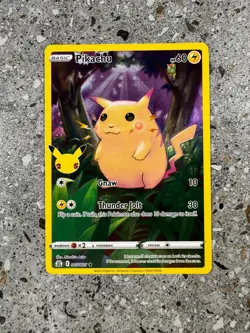 Pokemon TCG Pikachu 005/025 Celebrations Full Art 25th Anniversary Holo Rare NM - Image 1