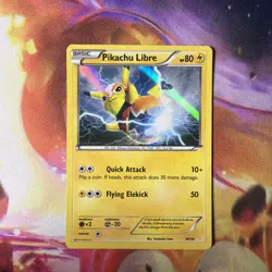 Pikachu Libre (30 - Holo) 30/30 XY Trainer Kit Pokemon TCG LP/MP - Image 1