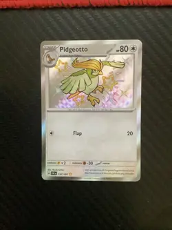 Pidgeotto 197/091 Shiny Rare Paldean Fates Pokemon Near Mint - Image 1