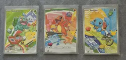 Pokemon TCG First Partner Illustration Collection Series 1 Kanto GEN 1 Starters - Image 1