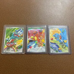 Pokemon TCG First Partner Illustration Collection Series 1 Kanto GEN 1 Starters - Image 1