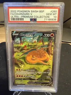 Pokemon TCG Charizard V SWSH260 Promo Ultra Premium Collection - PSA 10 GEM Mint - Image 1