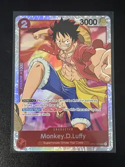 One Piece Monkey.D. Luffy - OP01-024 - SR - Foil Romance Dawn H - Image 1