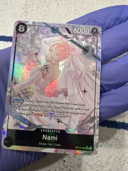 One Piece NAMI #OP15-086 SR Alt Art Adventure on Kami's Island English 🔥 - Image 1