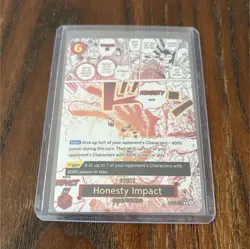 One Piece CCG Honesty Impact Event Card OP11-018 B Rarity Navy/SWORD Character - Image 1