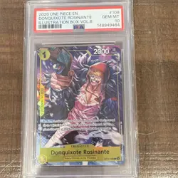 One Piece CCG 2026 Donquixote Rosinante OP12-108 Holo EN PSA 10 - Image 1
