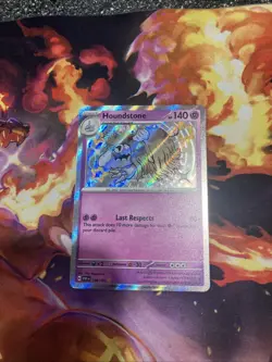 Houndstone 168/091 SV: Paldean Fates Shiny Rare Pokemon TCG Card NM - Image 1